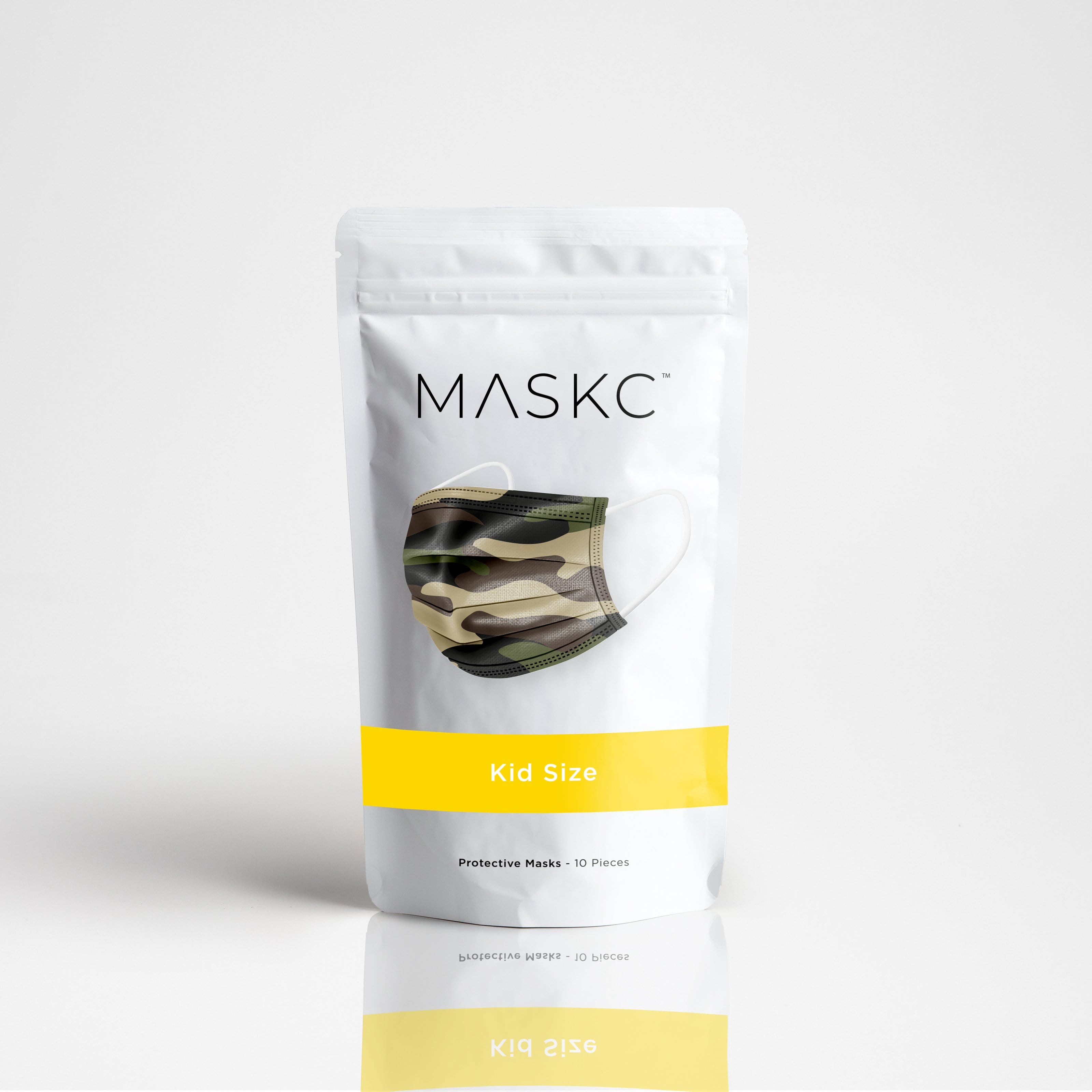 Pack of Green Camo face masks. Each pack contains stylish high quality face masks. 