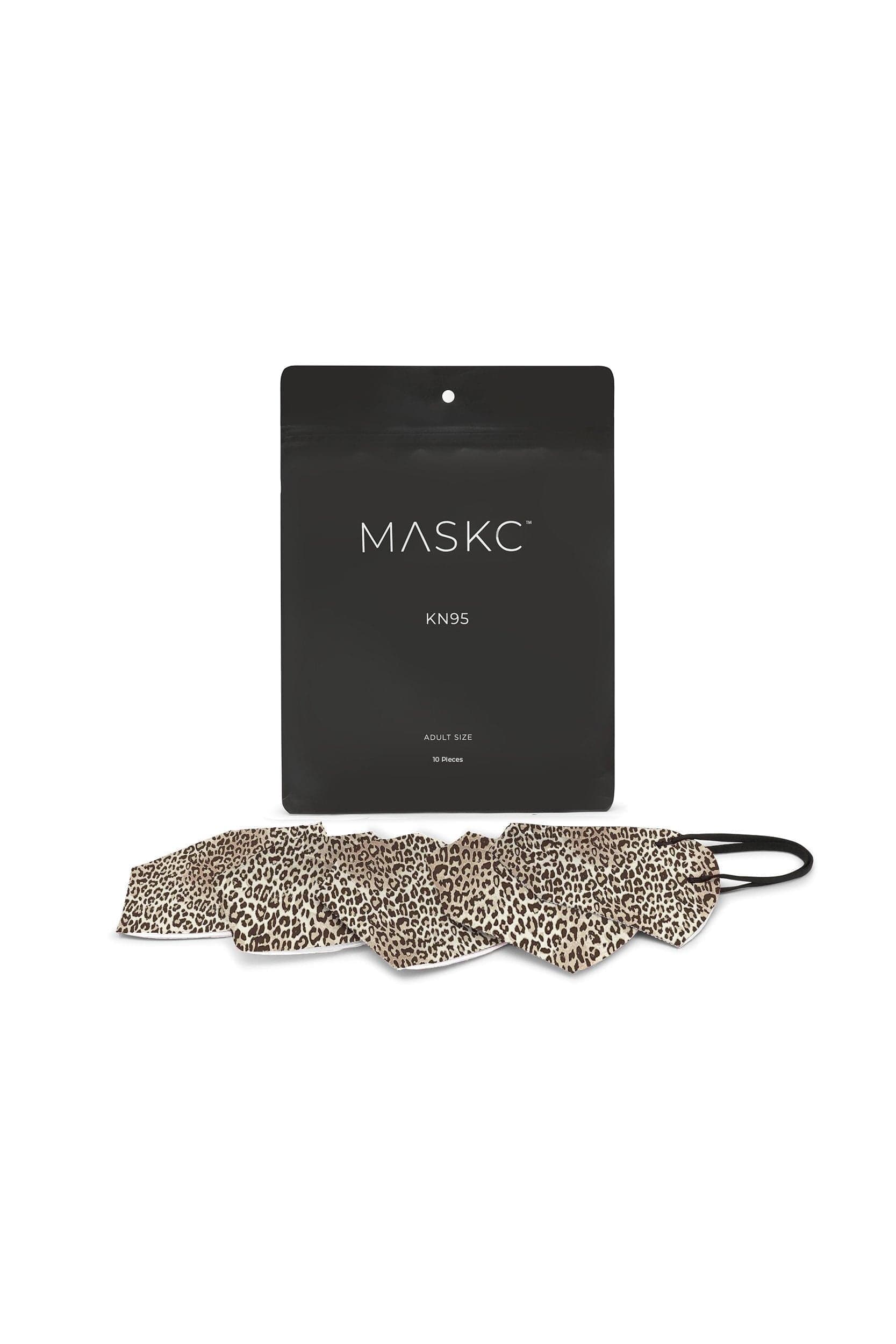 Pack of Leopard Printed KN95 face masks. Each pack contains stylish high quality face masks. 