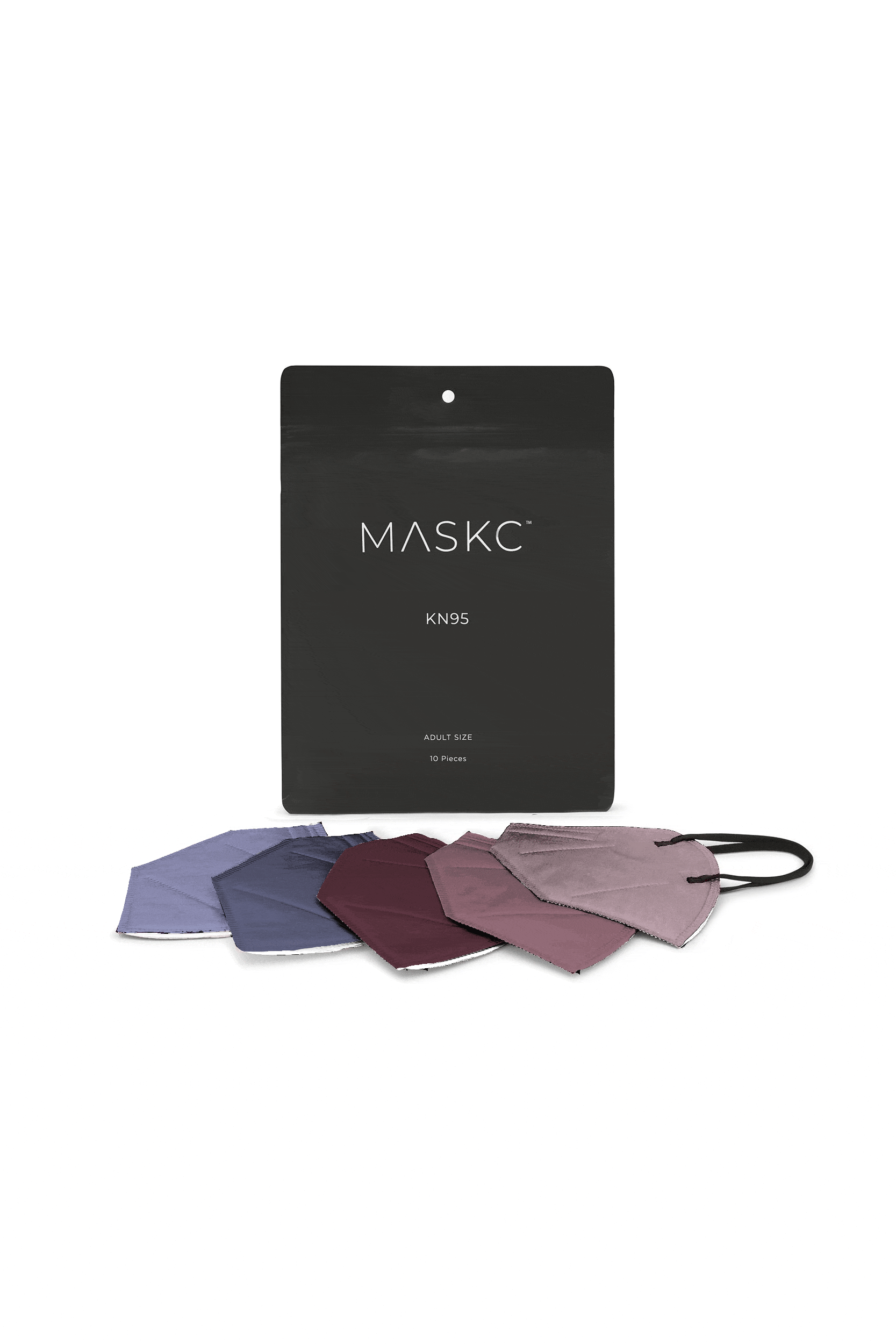 Pack of Purple Hue KN95 face masks. Each pack contains stylish high quality face masks. 